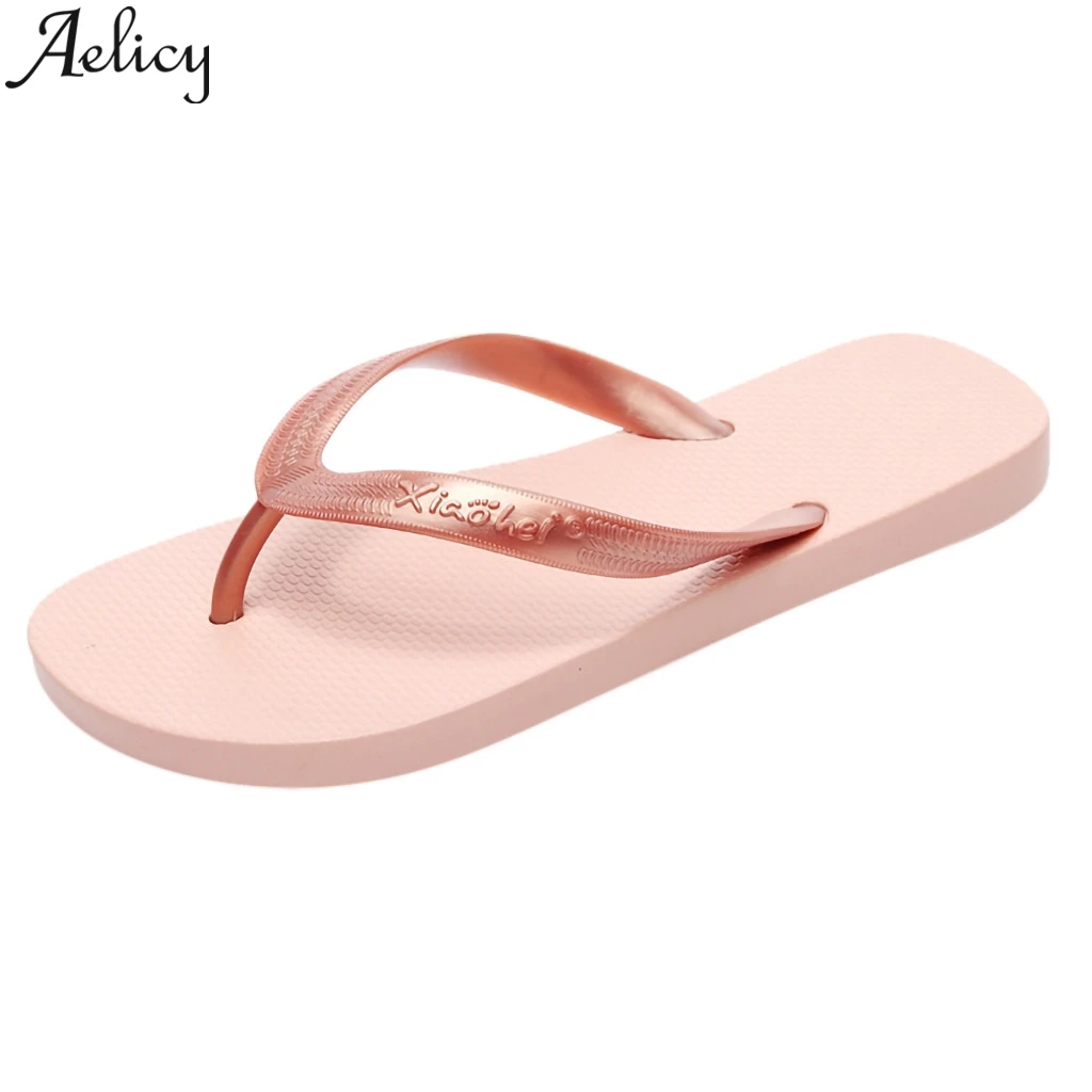 

JAYCOSIN 2019 Fashion Couple Slippers Non-Slip Flip Flops Clip Toe Flat Botton Beach Slippers Summer Shoes Women Slippers