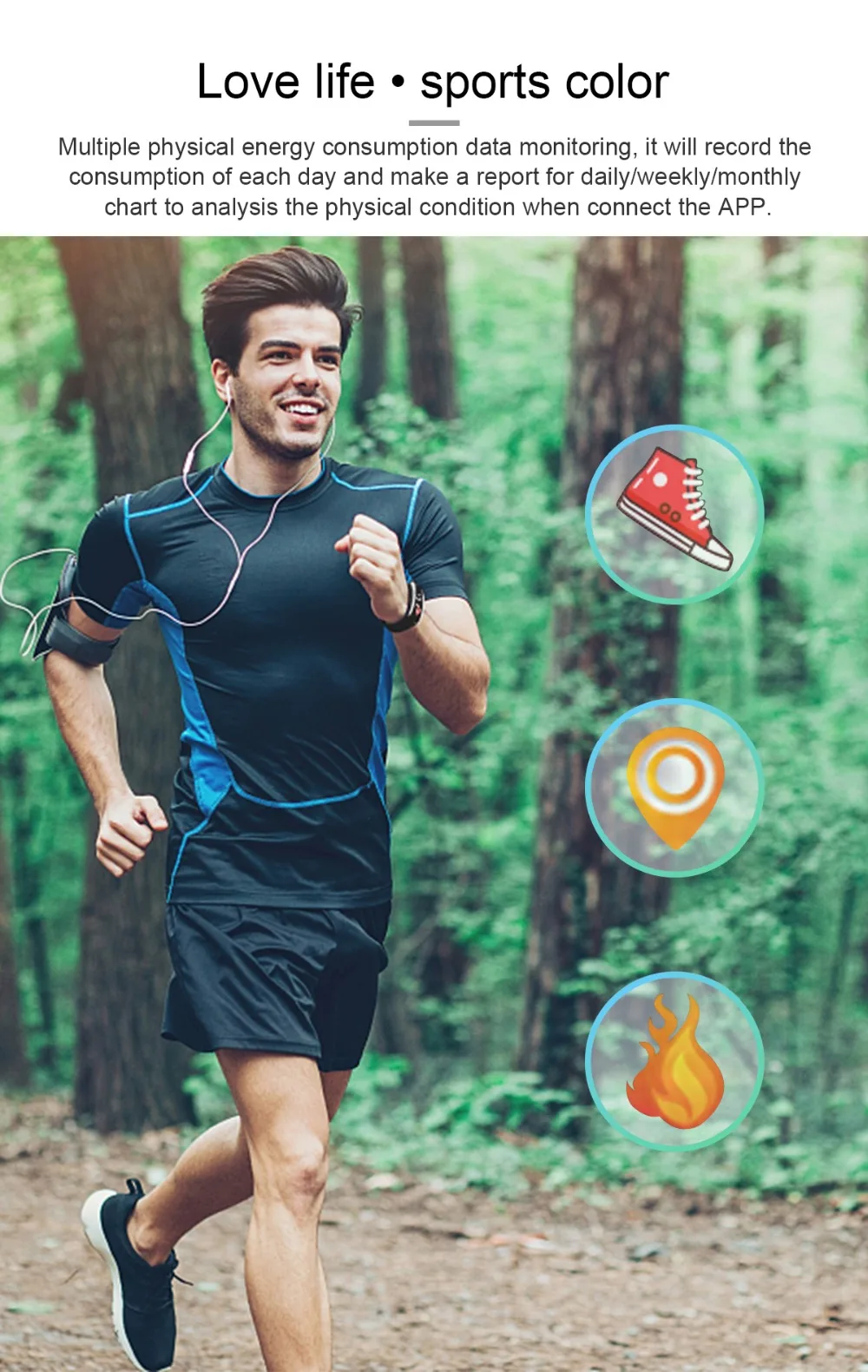 HI15 Smart Band IP67 Waterproof Pedometer Heart Rate Monitor Tracker Fitness Wearable Device Smartband Smart Bracelet pk mi band (8)