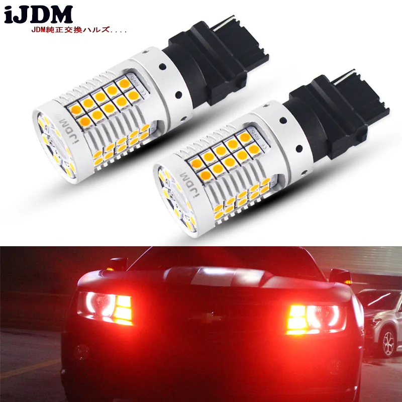 IJDM No Hyper Flash Red 3156 LED canbus без ошибок 7440 T20 1156 P21W светодиодный ные лампы для