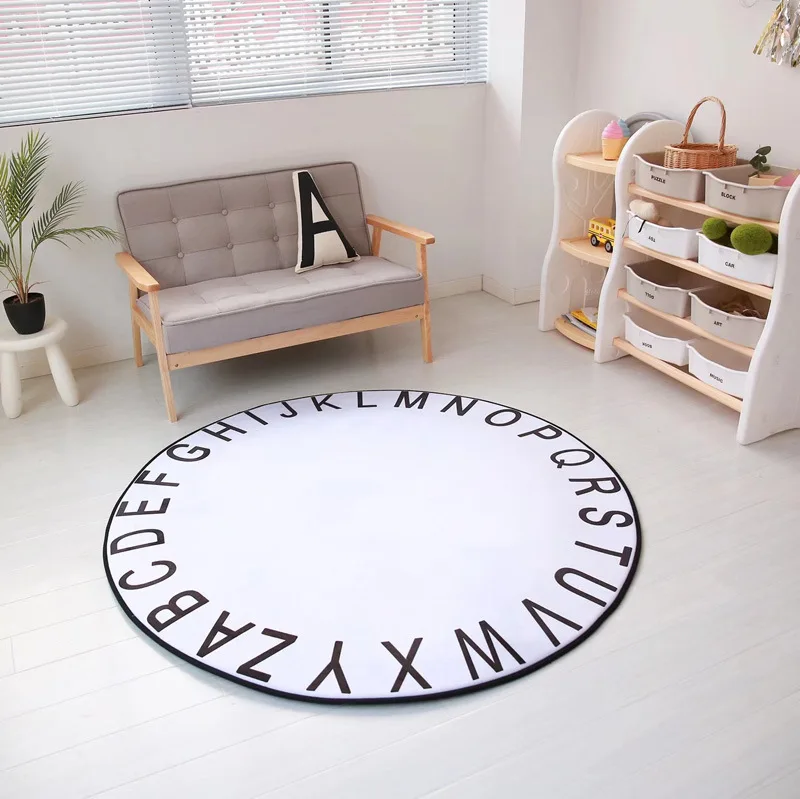 White Black Mickey Rug Children Baby boy girl Crawling Game Mat Carpet Indoor Cartoon Soft Four Season children Mat blanket gift