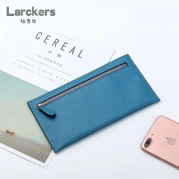 

Cowhide genuine leather women wallet thin pattern women simplicity stylish clutch zipper pocket soft leather ladies purse
