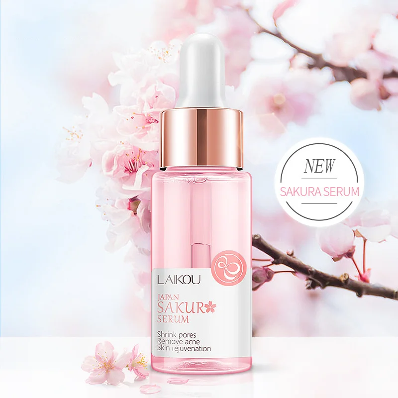 

NEW Professional Serum Hydrating Essence Sakura Oil Essence Acne Reducing Pores Anti-aging Cream Cure of Dry Women's Skin TSLM1