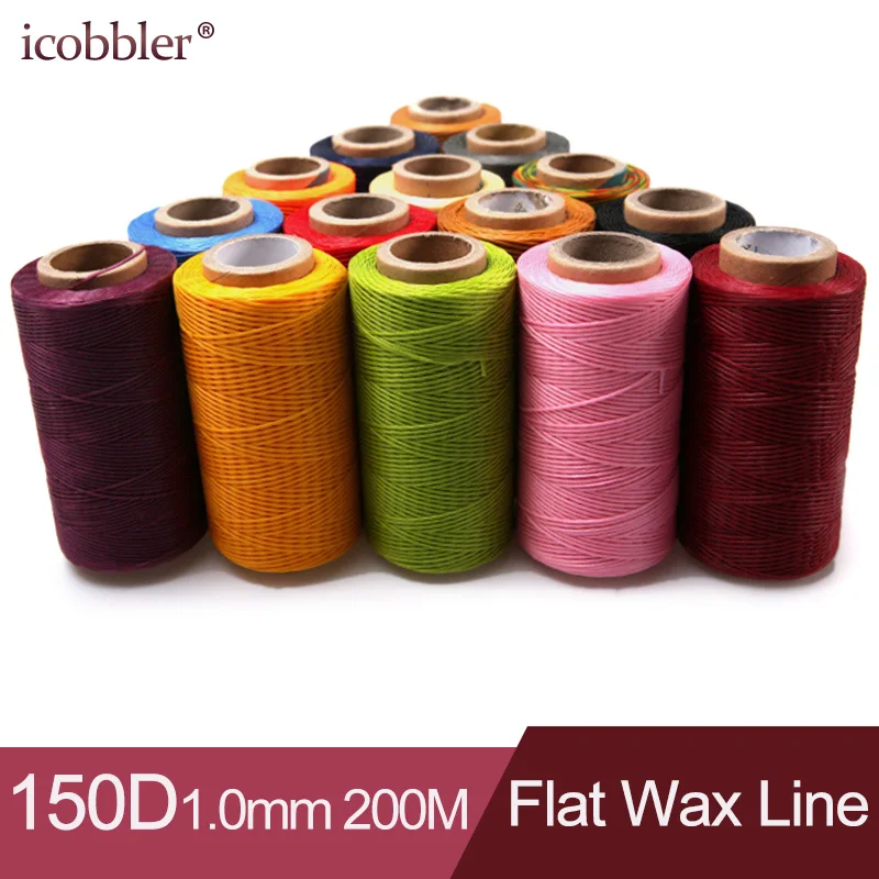 Шпуля 200 м 150D плоская 1 0 мм шт.|stitch thread|stitched leather cordstitch sewing |