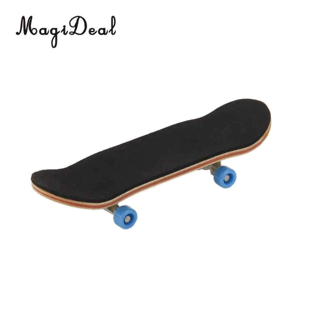 MagiDeal 1Pc Wooden Mini Fingerboard Skateboard Sport Games for Collection Office Desk Pub Classroom Decor Kids Novelty Gag Gift