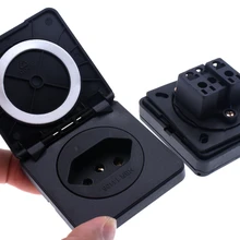 Бразилия Швейцария водонепроницаемый пылезащитный Промышленный разъем 10A 250 V IP54 AC силовое гнездо питания вилка для электрической розетки