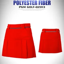 Высокое качество! PGM бренд Открытый Спорт Высокое качество хлопок Мягкий дышащий Сплошной леди девушки короткая женская юбка для гольфа