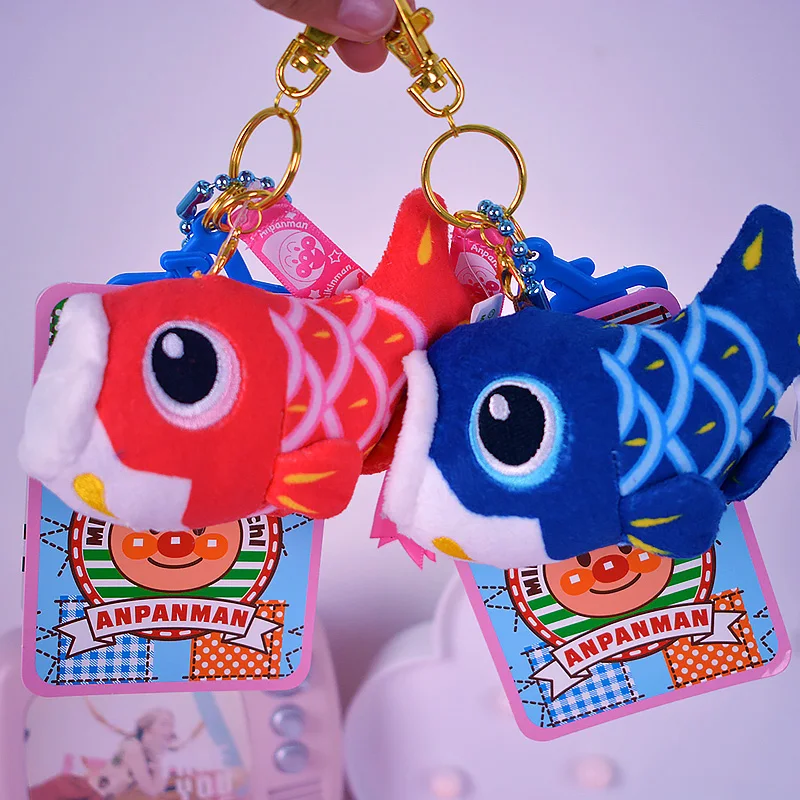 

IVYYE 10CM Anpanman Anime Stuffed Plush Dolls chain Pendants Fluffy Ornament Doll Keychain Cartoon Soft Toys Gifts New