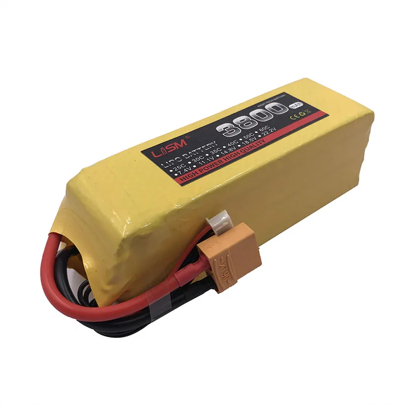 

Lipo Battery 6S 22.2V 3800MAH 40C MAX 80C T/XT60 LiPo RC Battery For Rc Helicopter Car Boat drone truck quadcopter#30F1
