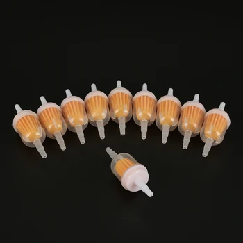 

10PCS Universal Petrol Gas Inline Fuel Filter For Motorcycle Dirt Pit Bike Car Scooter For Kawasaki Kohler Briggs Stratton John
