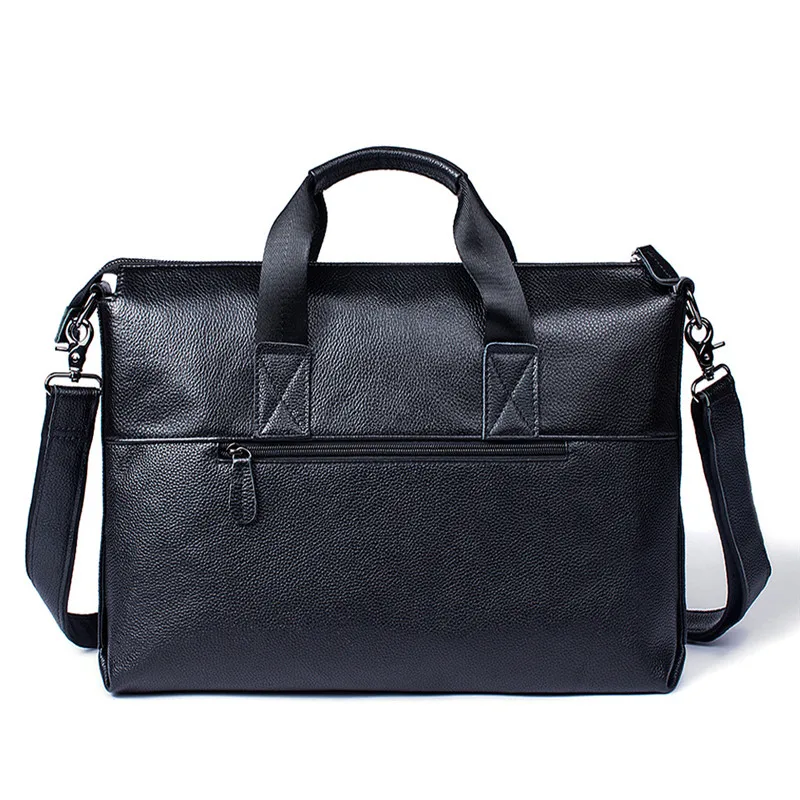 Echtem Totes Schwarzes Vintage Reisetaschen Handtasche Neue Portfolio Business Messenger Schulter Taschen Aus Männer Aktentasche Männlichen Leder AIq8Zw