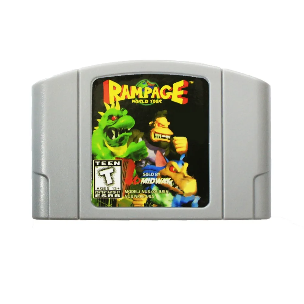 Rampage 64 бит игры 64 английский NTSC карточная игра