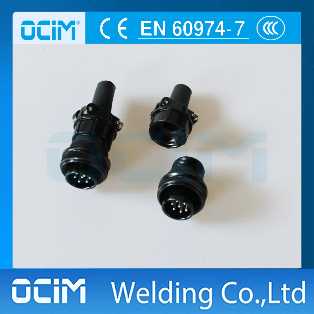 

1PC 7 Pin Plug Plugs Cable Connector Welding Consumables For Welding Torch