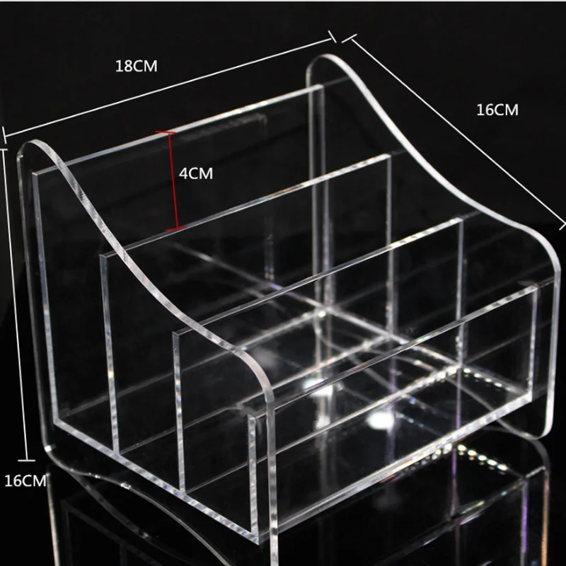 Акриловый Органайзер для макияжа, коробка для хранения маски для лица, держатель, органайзер для косметики, прозрачный органайзер для хранения ювелирных изделий, органайзер для маски, полка для дисплея - Цвет: Прозрачный