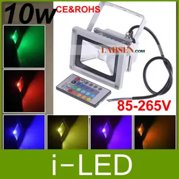 

10w 20w 30w 50w 70w RGB LED Flood Light CREE Chip AC85-265VWaterproof IP65 +24keys Remote Controller