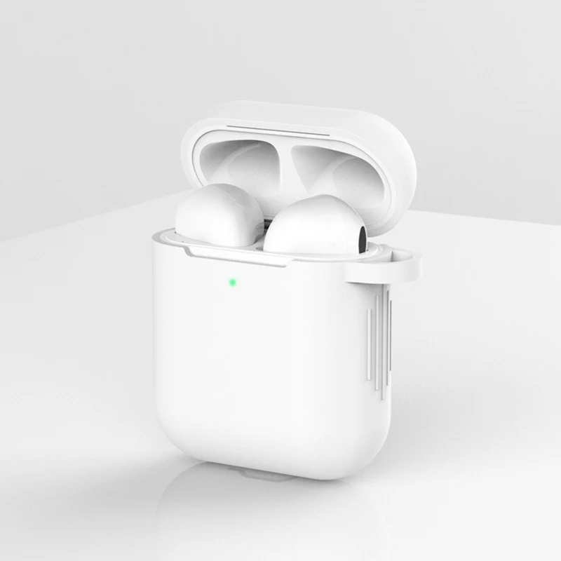 Чехол для наушников Apple AirPods 2 силиконовый чехол беспроводной Bluetooth наушники Air Pods Чехол защитный для AirPod Silm чехол