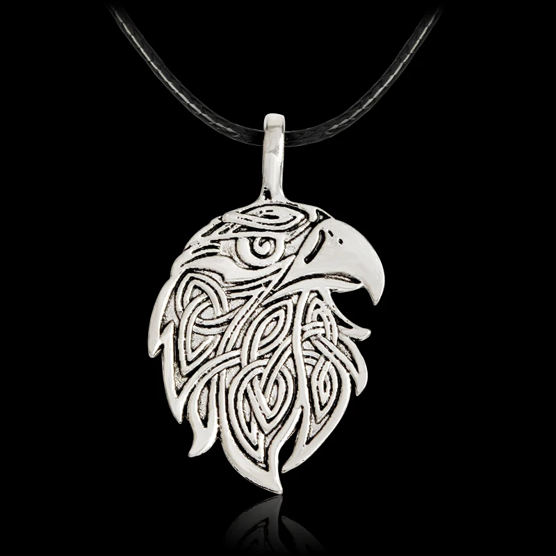 Викинг-Волк Орел норвежский викинг ожерелье для мужчин Norse Talisman оригинальные дикие мужчины мощность ювелирные изделия амулет - Окраска металла: Style 3