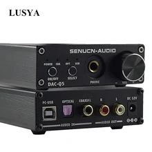 Lusya CS4398 CS8416 Bluetooth 5,0 APTX волоконный коаксиальный usb-аналоговый декодирующий усилитель для наушников 24 бит/192 кГц DC12V T0663