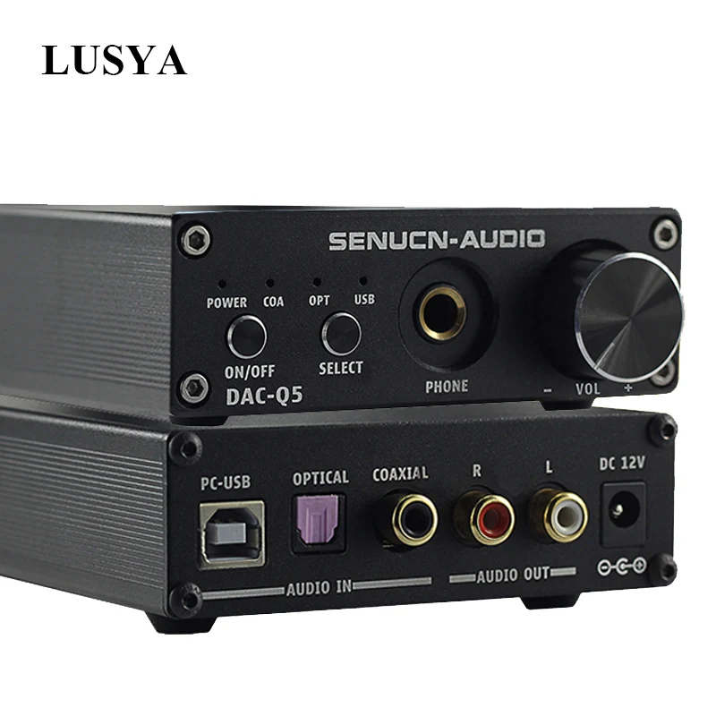 Lusya CS4398 CS8416 Bluetooth 5.0 APTX Fiber