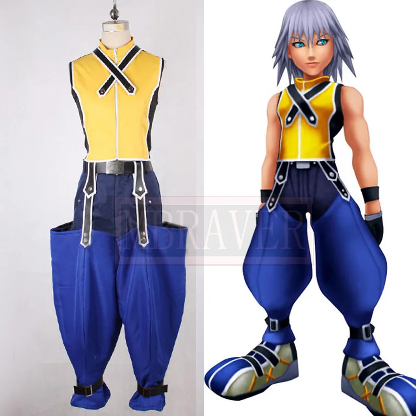 Kingdom Hearts III Riku Uniform Anime Cosplay Custom Made 