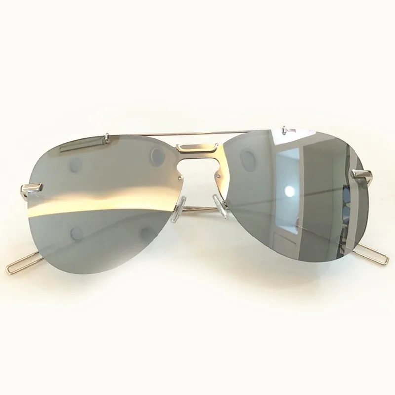 2 Mode 1 Feminino no 5 no Metall Frauen 4 no Sol Für Shades Pilot Sonnenbrille Uv400 Objektiv Gläser No Rahmen Oculos Randlose no Harz 3 De Herren RarqARwUx