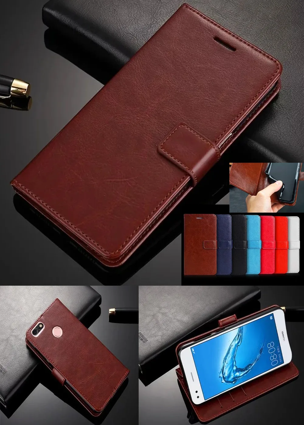 

For Huawei Y6 Pro 2017 SLA-L02 SLA-L22 SLA-TL00 Case Flip Leather Wallet Case For Huawei P9 Lite Mini Huawei Nova Lite 2017