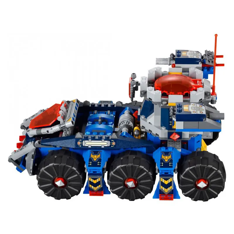 

drop shipping 704Pcs Nexoe Knights Axls rollender Wachturm Model Building Kits Blocks Brick Toy Compatible