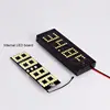 Car LED Dot Matrix Clock Temperature Voltage Display 4.0 ~ 25V Multi-function 3in1 Time Thermometer Voltmeter qiang ► Photo 1/6