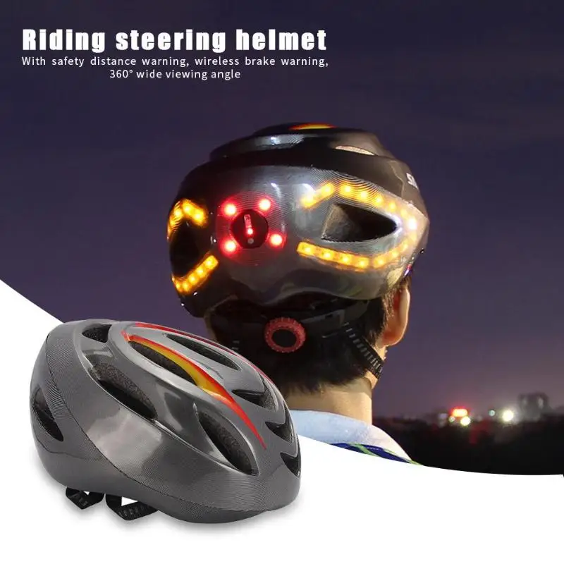 

PC + High Density EPS Mountain Bike Smart Steering Helmet Chargeable Outdoor Cycling Accessories Bicycle Helmet New