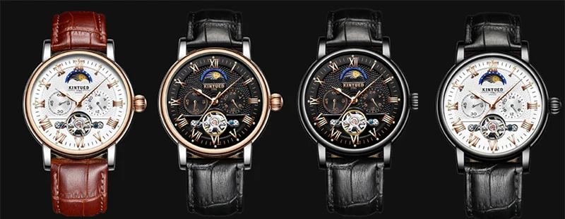 003KINYUED Top Brand Luxury Mechanical Watches for Men Moon Phase Automatic Watch Tourbillon Skeleton Sports Clock Steampunk Watchs (13)
