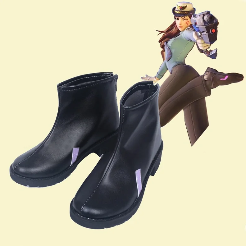 

Customize Overwatch Hana Song D.Va Skin Police Officer Cosplay Shoes