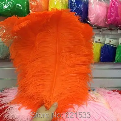 50 шт. оранжевые страусиные перья 14 16 дюймов 35 40 см|party sarees|party unicornfeather party favors |