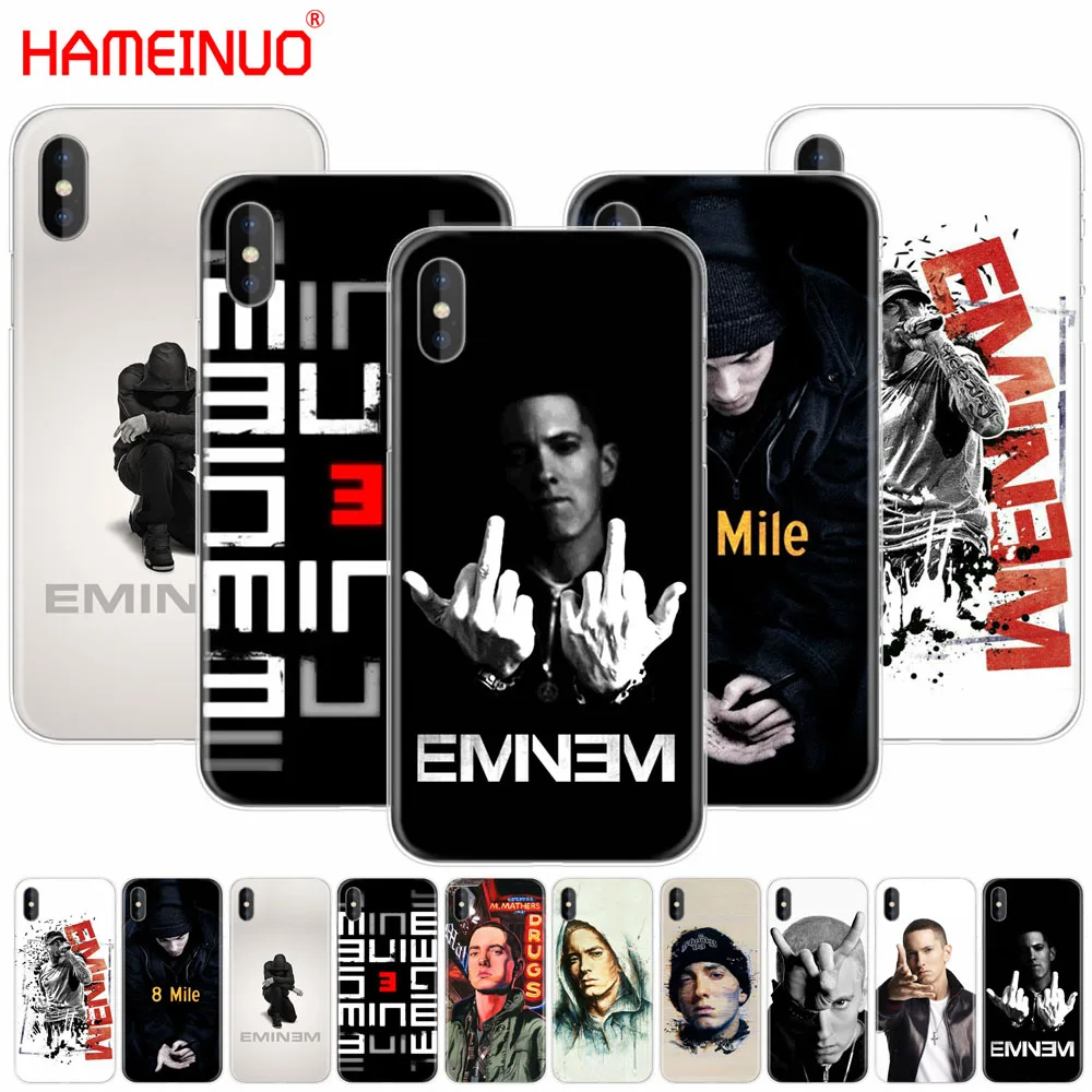 HAMEINUO чехол для сотового телефона в стиле хип-хоп рэпера Эминема рэп iphone X 8 7 6 4 4s 5 SE