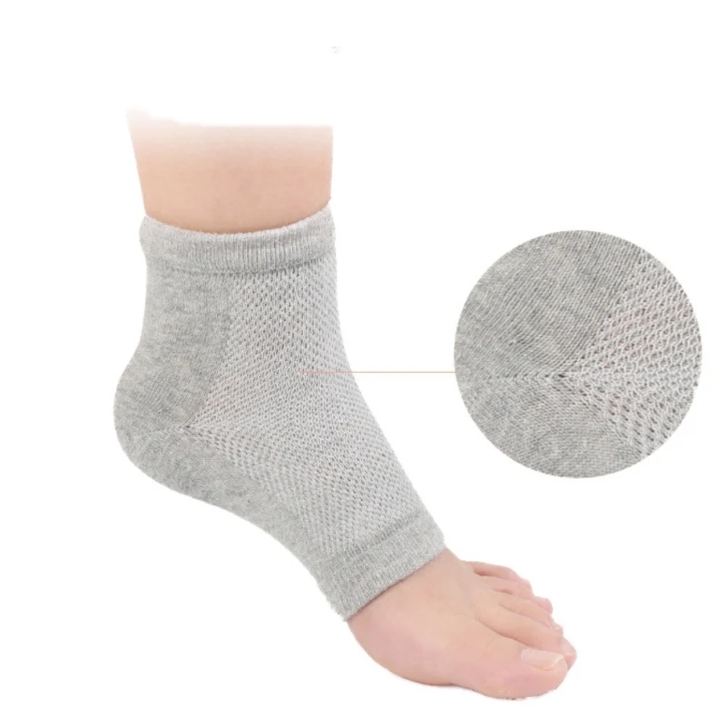 Moisture sock cracked heel socks silicone gel sock heel Protection