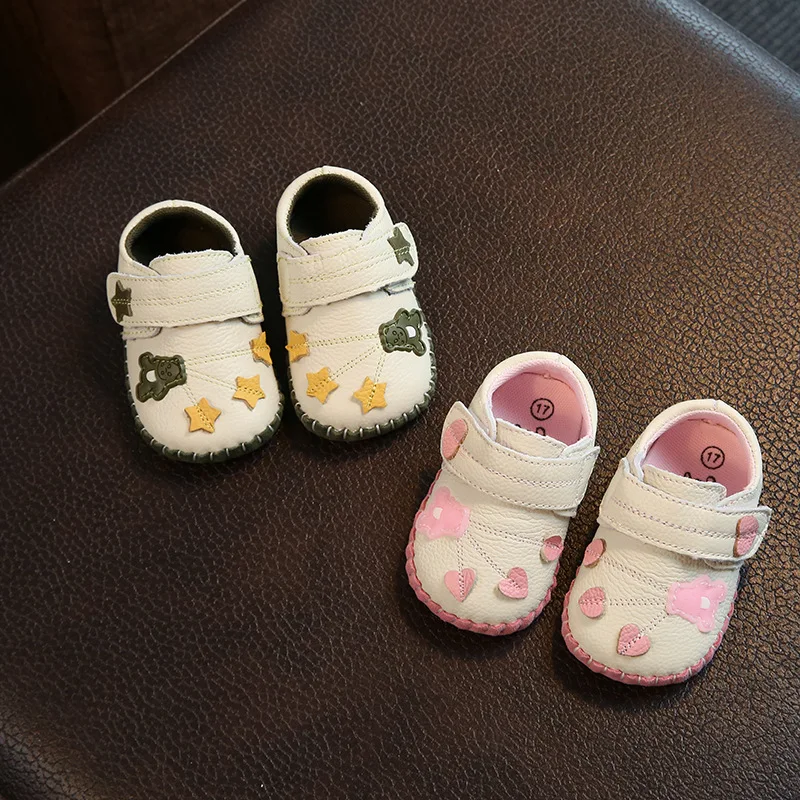 Детские Обувь кожаная для девочек новорожденных мягкая подошва Лето Обувь для девочек маленьких Обувь мягкая подошва Милые детки листьев Обувь yd542R
