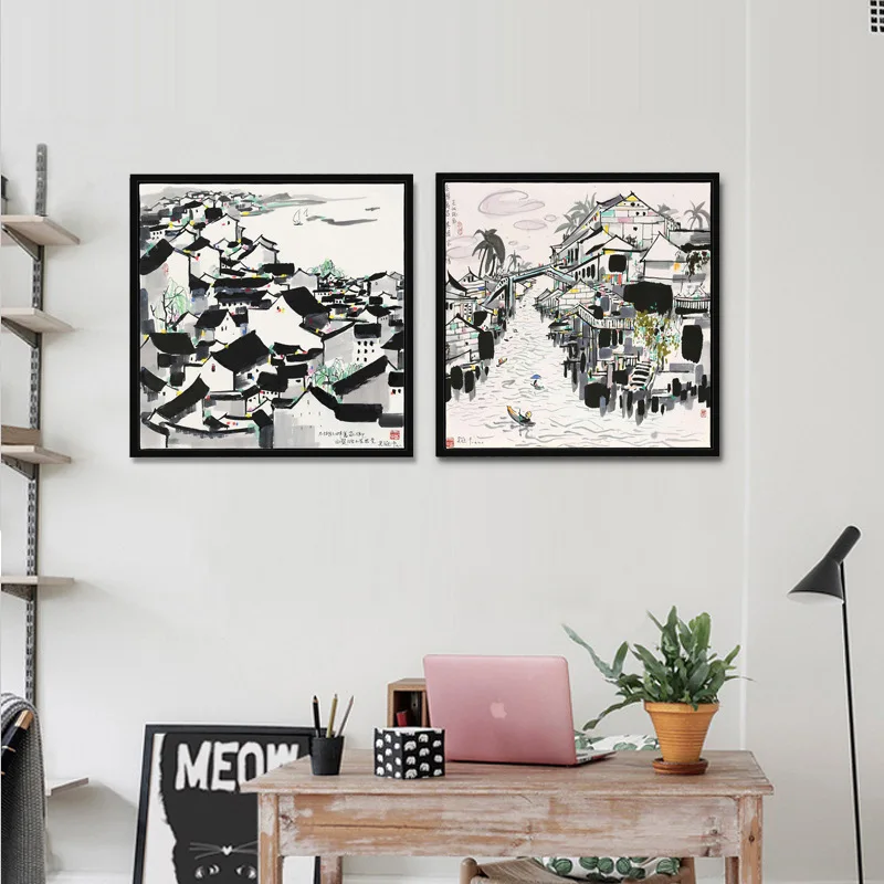 Домашний Современный абстрактный черный белый фотографический минималистичный