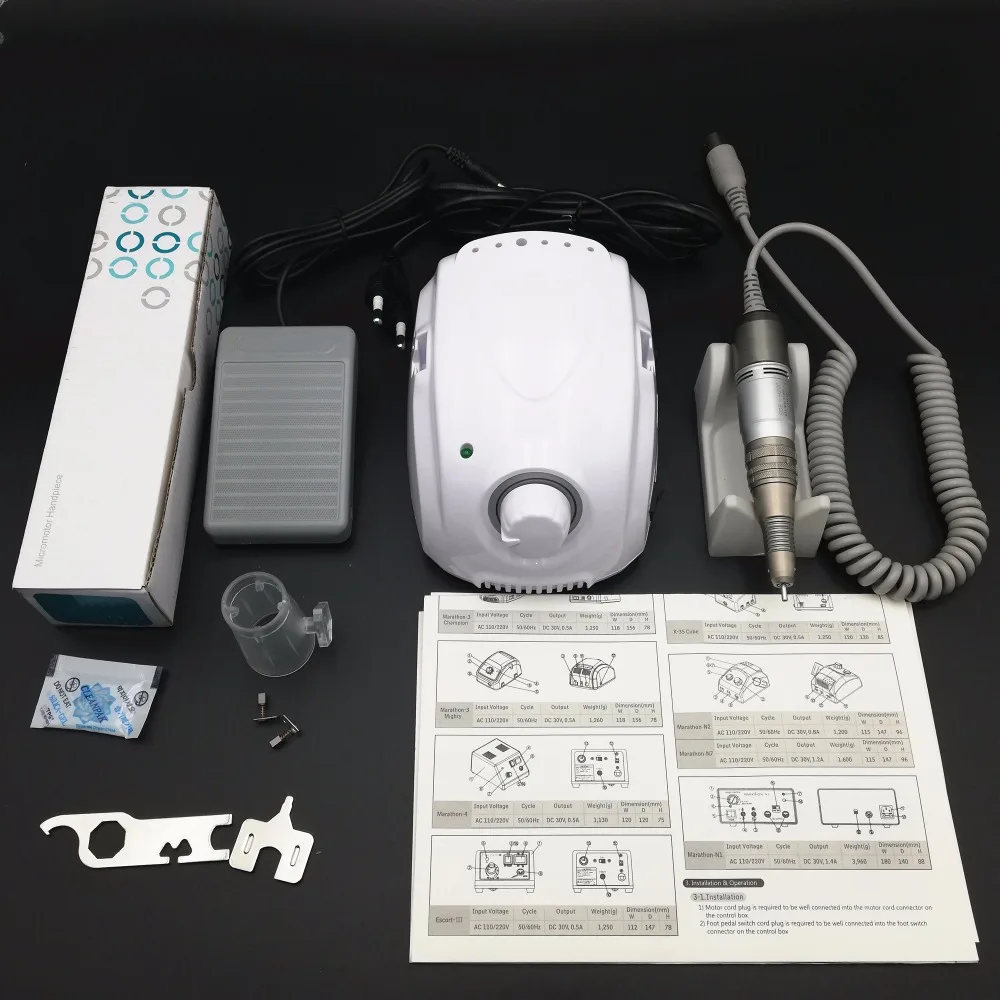 “ Set para Nail Ferramenta Forte 210 Manicure Elétrica