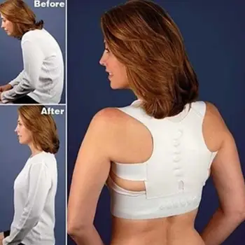 

Adjustable Vest Prevent Slouching Posture Correction Belt Shoulder Support Back Lumbar Magnetic Health Care Sitting Posture