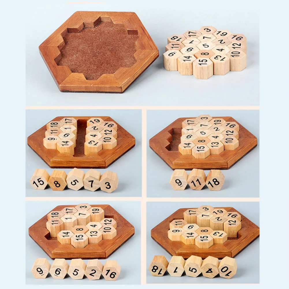 Children Brain Teaser Wooden Number Board Kids Montessori Math Game Educational Plate Toy Intellectual Learning Teaching Aids - us323