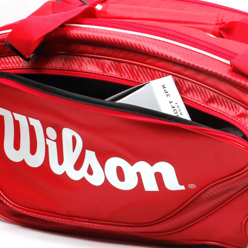 100% оригинальный бренд wilson Raquete De Tenis Backup New Back Pack теннисная сумка 6 шт.