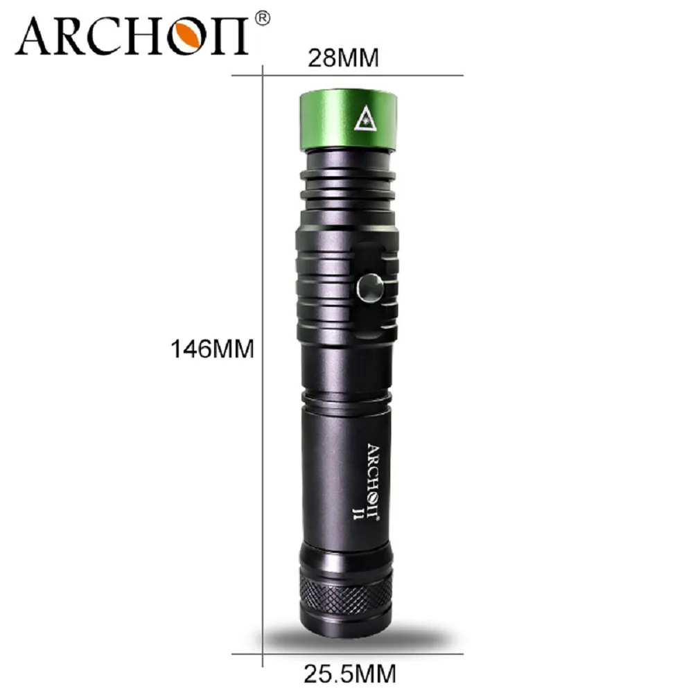 Зеленая вспышка ARCHON J1 указатель для дайвинга подводный фонарь 100 м мощный