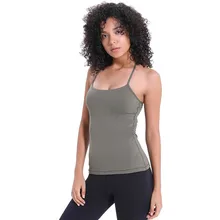 Женская майка для фитнеса на груди нейлоновая майка эластичная Спортивная дышащая майка для фитнеса, спорта, бега 044