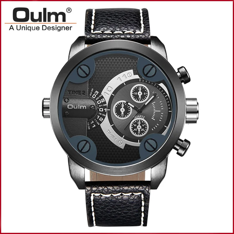 

oulm brand watch men fashion personality mens watch leisure business luxury quarts wristwatches clock Male reloj hombre montre