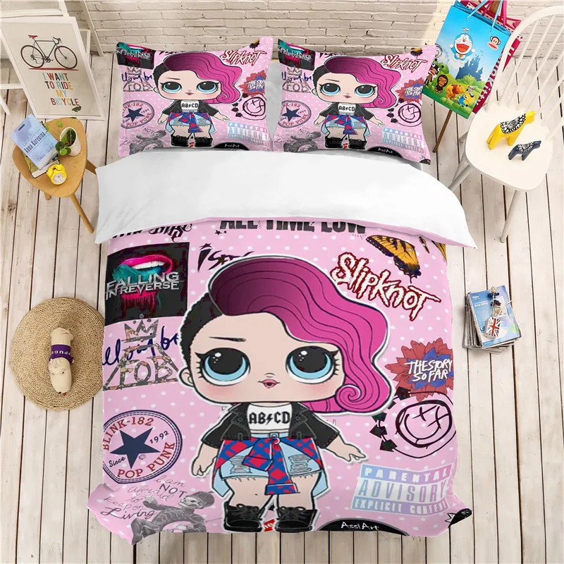 

MUSOLEI 3D Bedding Set surprise doll Soft Bed Duvet Cover Set Twin/Full Queen Size