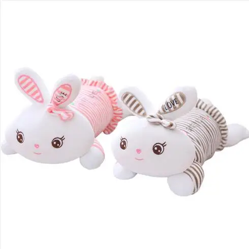 

WYZHY Cute love strawberry rabbit rabbit doll long cylindrical pillow plush toy sleep to send girlfriend birthday gift 120CM