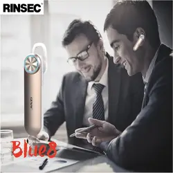 Rinsec blue8 180 мАч Батарея Bluetooth гарнитура супер длинные 40 дней в режиме ожидания с микрофоном воспроизведения музыки для телефона для ПК