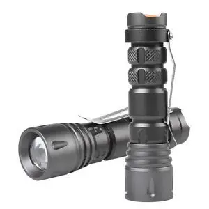 NewOutdoor Night Mini 600LM Cree 3-Mode LED Zoomable Flashlight Torch with Clip #2014