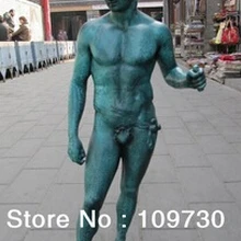 40 ''классические Ретро бронзовая скульптура резьба обнаженной дэвид искусство скульптуры