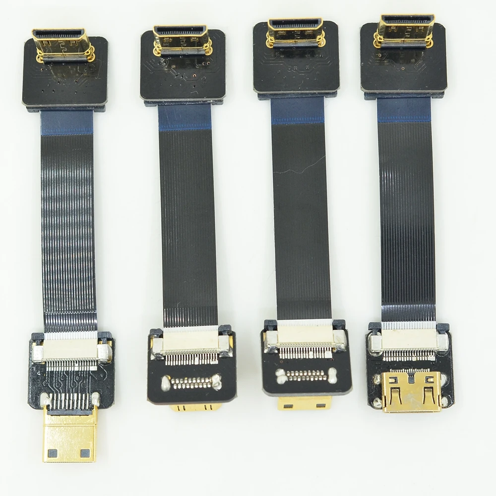 Мини-Кабель HDMI FPV HDMIMini-HDMIMini C-Type угловой ленточный плоский кабель для Gimbal Servo