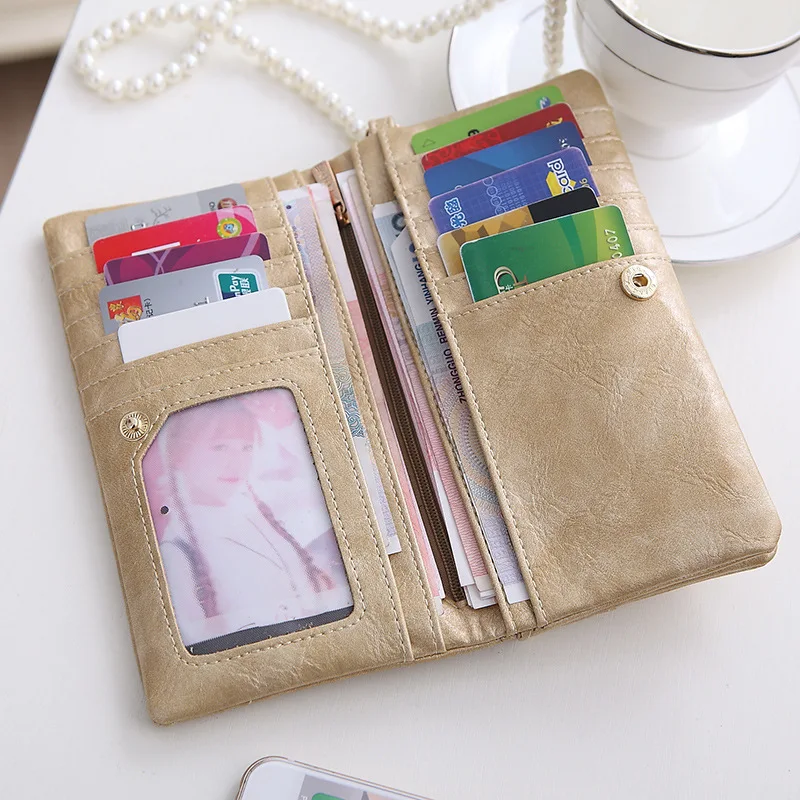 Леди Beibei Винтажный дизайн женский кошелек длинный женский клатч на молнии вместительные бумажники кошелек для мобильного телефона сумка карман