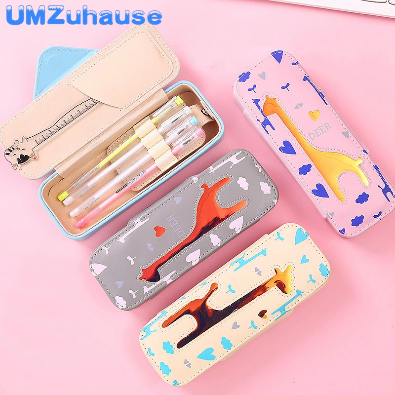 

Giraffe Pencil Pen Case Storage Boxes Student School Supplies Organizer Table Desk Home Office Organization Cute Cartoon Animals